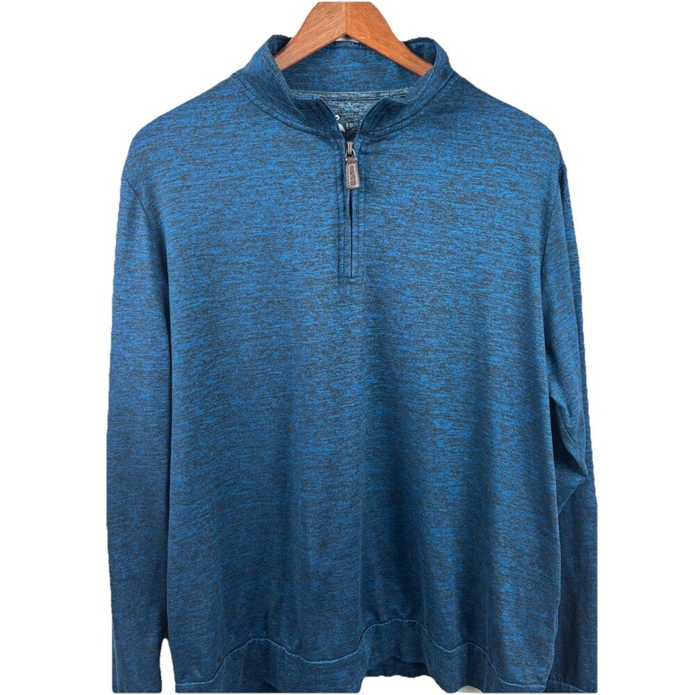 Tailorbyrd Mens Blue Medium 1/4 Zip Pullover Sweatshirt Quarter Zip Golf
